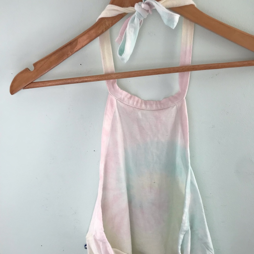 Open back cropped tye dye top - Picture 2 of 4